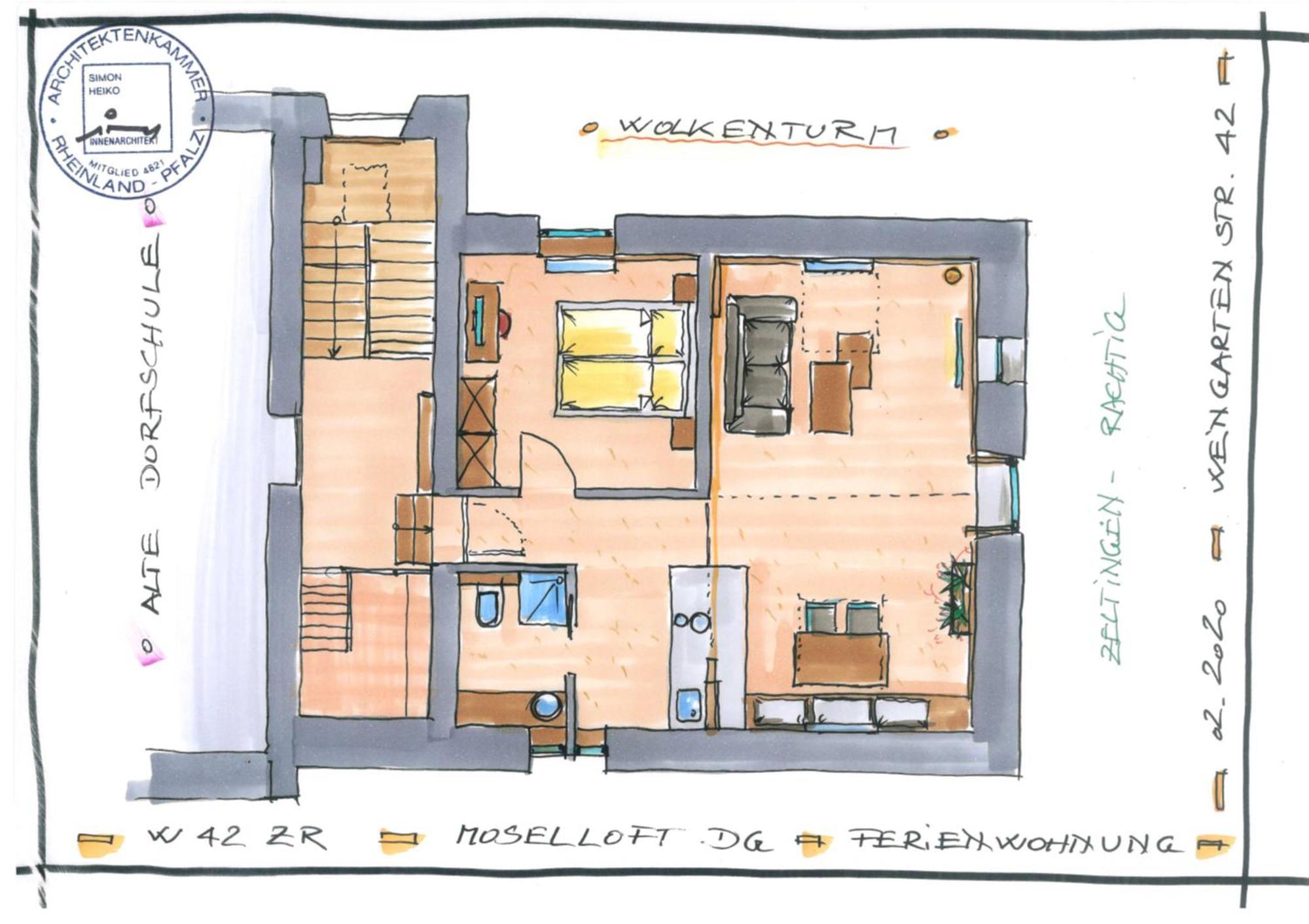 Moselloft Zeltingen-Rachtig Lägenhet Exteriör bild